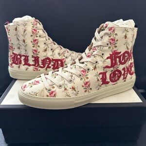 Gucci Blind For Love Rose Serie Hightop Sneakers